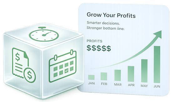 Time tracking, scheduling, and billing tools supporting business profit growth