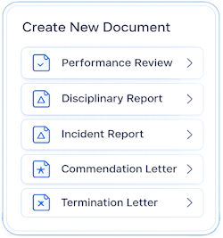 Ready-to-use HR templates for performance reviews, disciplinary reports, and employee letters