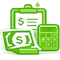 Accounting tools icon representing expense data exports