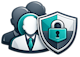 Manager and shield icon representing role-based access to employee HR documents