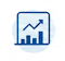 Analytics chart icon representing timesheet reporting