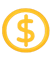 Dollar sign icon representing flexible billing rates