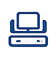 Computer icon representing software developers