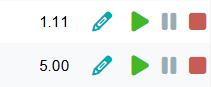 Multiple project timers for tracking different work activities in real time