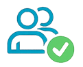 Employee group icon representing staff availability and scheduling status