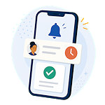 Time-off tracking and PTO request management icon