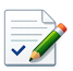 Manager dashboard and employee attendance tracking icon